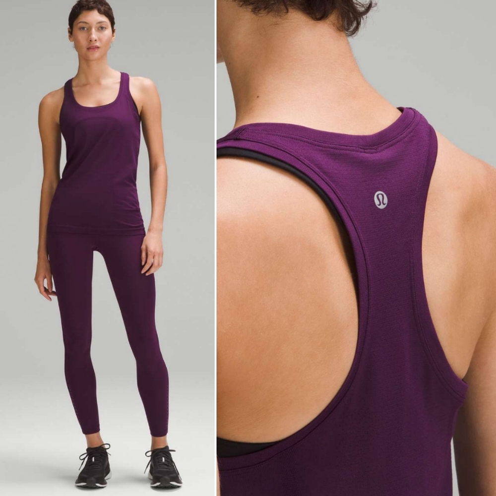 Lululemon Swiftly Tech Racerback Tank Top in Dramatic Magenta / Dramatic Magent